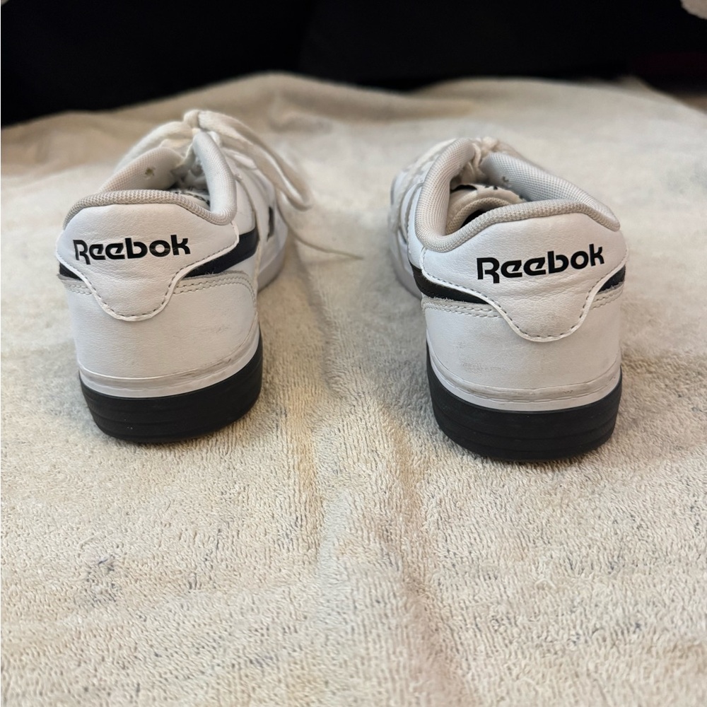 Reebok Classic White and Black Shoes